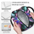thumbnail image 3 of Yiaed Colored Abstract Print Lunch Bag Adult Insulated Lunch Box, Leakproof Cooler Food Lunch Containers Reusable High Capacity Lunch Tote Bags-One Size, 3 of 6