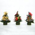 thumbnail image 3 of árbol de Navidad artificial de 19cm Decoración de de Navidad para estante de escritorio rojo Colco Min. Árbol de Navidad, 3 of 8