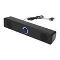 thumbnail image 1 of Barra de sonido con altavoz para ordenador con cable, barra de sonido envolvente para PC, entrada auxiliar de 3,5 mm, alimentación por USB, plug and p, 1 of 9