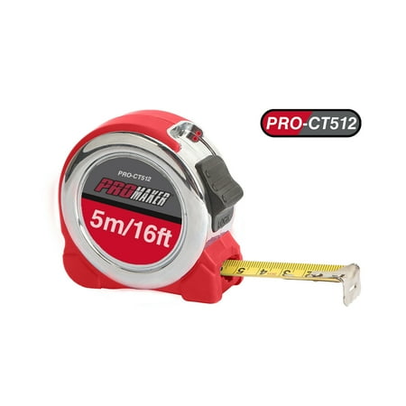 

Chrome Plating Tape Measure 16Ft (5M) Promaker PRO-CT512
