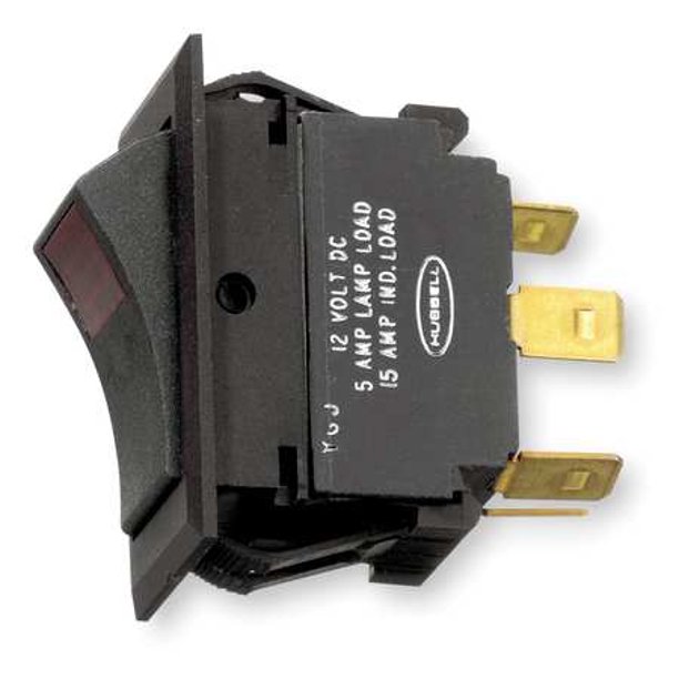 Hubbell Wiring Device Kellems Mr11lrsp Lighted Rocker Switch Spst 4 Connections