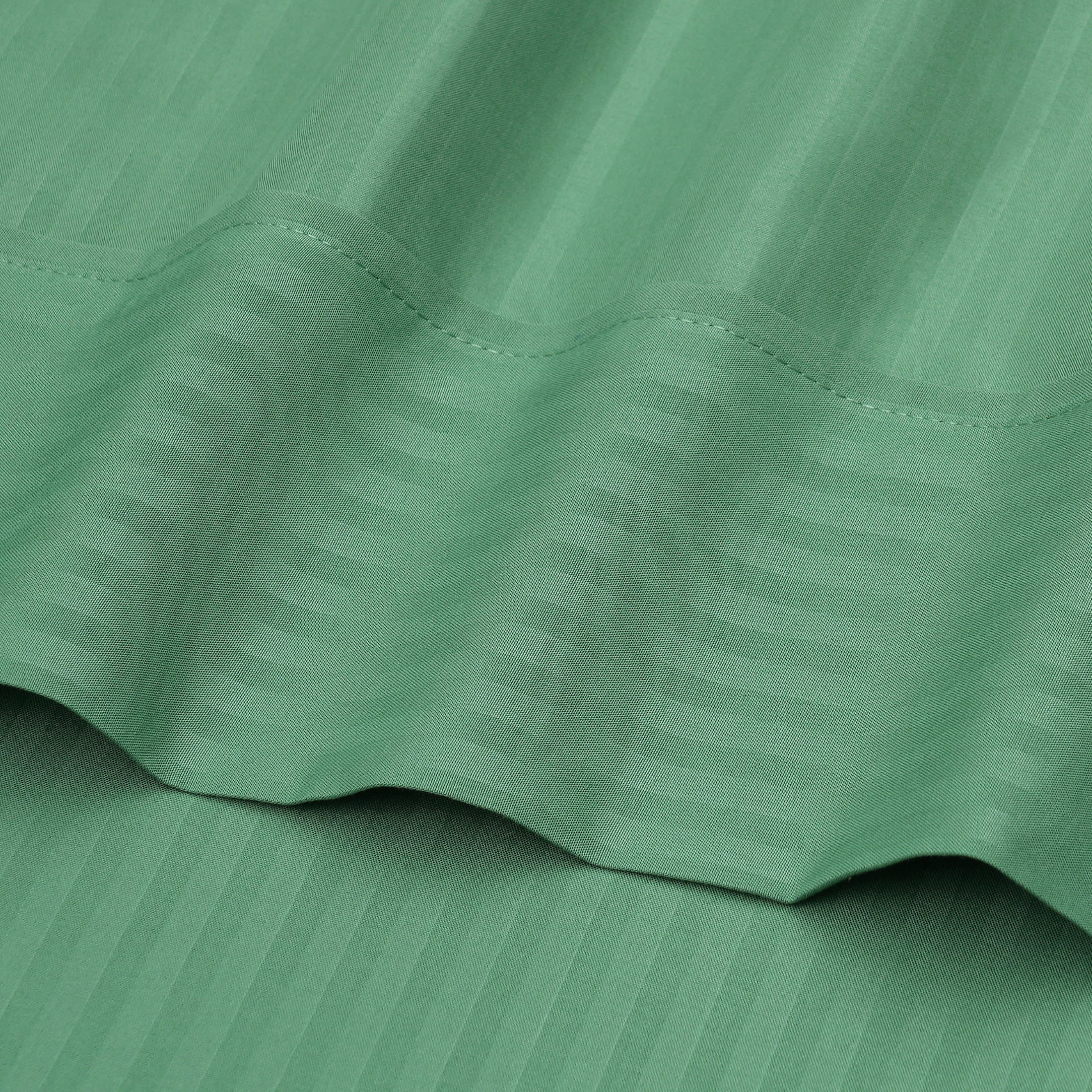 Mainstays Super Soft Brushed Microfiber Bed Sheet Set, Green Sage Embossed Stripe, King, 4 Piece