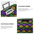 thumbnail image 3 of Pofeuu Mardi Gras Shiny Green Purple Print Luggage Suitcase Cover Protector Luggage Washable Covers Aesthetic for 18/24/28/32 inch Luggage（No luggage included）-Small, 3 of 7