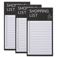 thumbnail image 1 of HLONK 3 Books Shopping List Magnetic Notepad for Fridge Full Magnet Back Notepad Decorative Memo Pad, 1 of 5