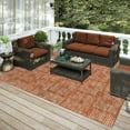 thumbnail image 3 of Eleanor Indoor/Outdoor Red Distressed 5' x 7'6" Non-Skid Area Rug, 3 of 5