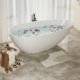 thumbnail image 4 of 59" Freestanding Bathtub, Luxury Handcrafted Stone Resin Soaking Bathtub with Overflow, Artificial Stone Bathtub, cUPC Certified, Glossy White, 4 of 9