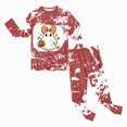 thumbnail image 2 of TOWED22 Girls Boys Halloween Pajamas Big Boys Pjs Set Pumpkin Ghost Graphic Long Sleeve and Pants Jammies 2 Piece Boys Sleepwear Lounge Clothe(Coffee,2-3 Y), 2 of 8