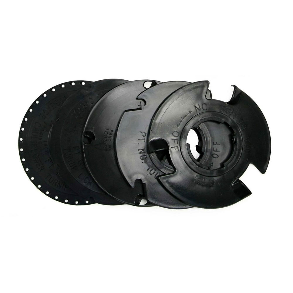 Earthway Plastic Optional Multipurpose Seed Plates for 1001B Seeder, 5