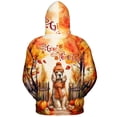 thumbnail image 2 of Happy Thanksgiving Cocker Spaniel Give Thanks Fall Beanie Scarf Welcome All Over Print 3D Hoodie Unisex Merch Hoodies Cockers Dog Lover Gifts - 00020, 2 of 6