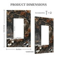 thumbnail image 3 of KLL Leopard On Tree Branch Pattern Electrical Outlet Covers, 3" x 5" 1 Pack Electric Receptacle Plug Covers for Decorator Receptacle Outlet & Switch-Style U, 3 of 6
