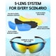 thumbnail image 3 of Gafas de Sol para Ciclismo Hurdilen Polarizadas UV400 con 5 Lentes Intercambiables Unisex, 3 of 7