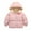 Pink, variant on XBASW Boys Girls Winter Fleece Coats for Toddler Kids Hooded down Cotton Jacket for 2-7 Years Puffer Warm Outerwear