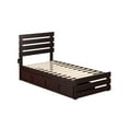 thumbnail image 3 of AFI Oxford Wood Twin Bed with Footboard and 2 Drawers in Espresso, 3 of 7