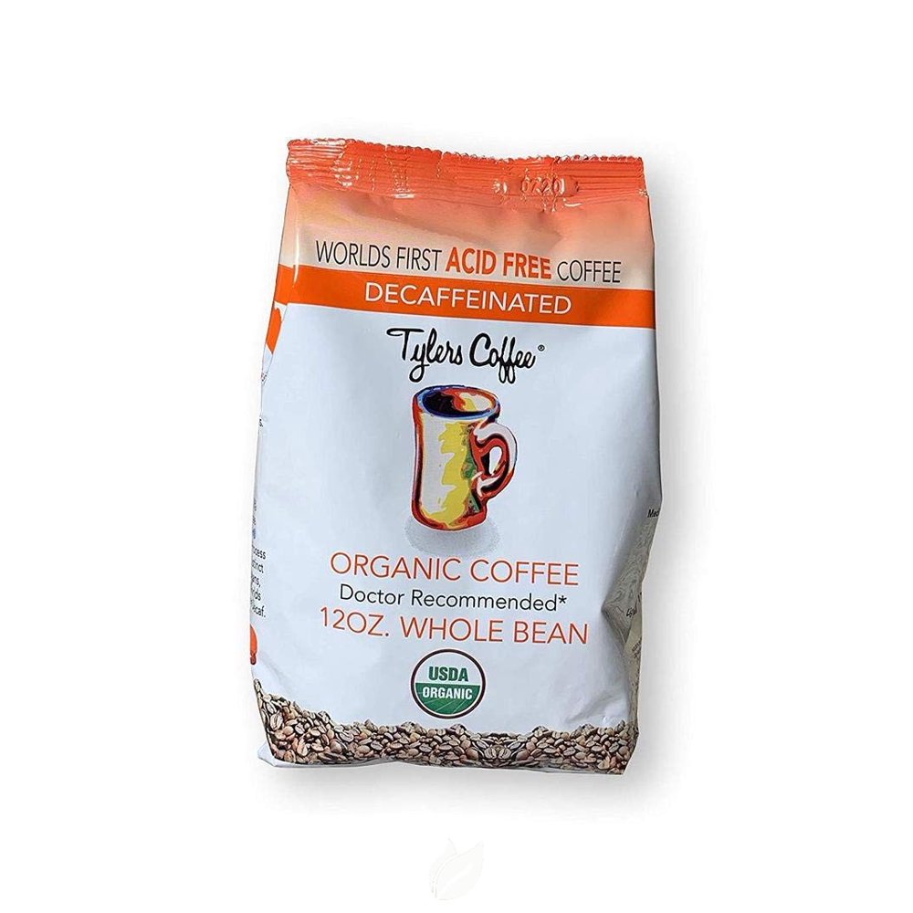 Tylers Acid Free Coffee Decaf Whole Bean 12oz, Pack of 2 Walmart