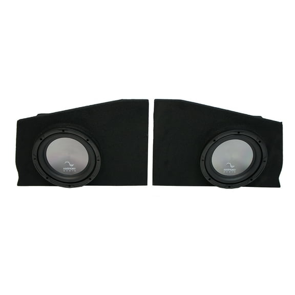 2010-2015 Chevy Camaro Coupe Rear Side Harmony A102 Dual 10" Sub Box Enclosure