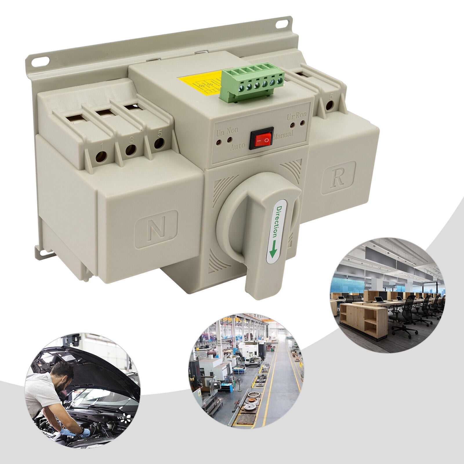 Dual Power Automatic Transfer Switch, 110V AC Double Power Switch, Automatic Transfer Switch Screw Mounting