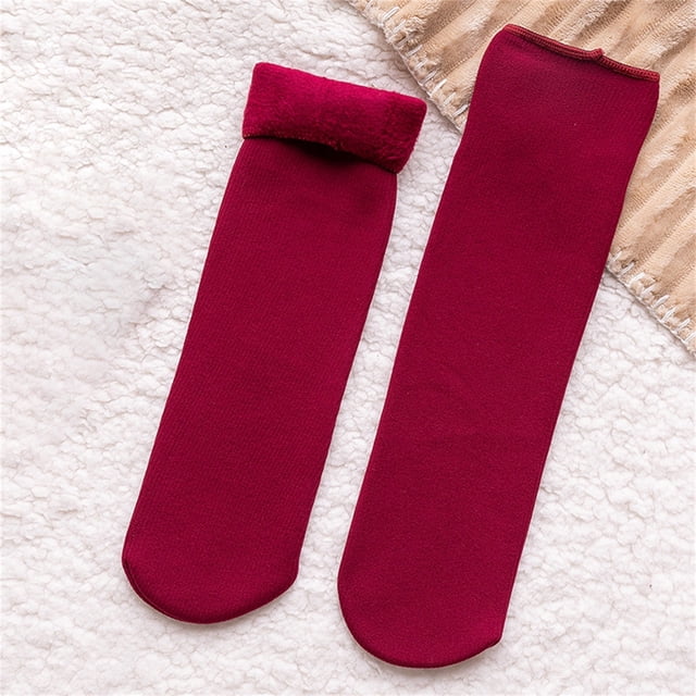 Harpily Double Velvet Winter Thermal Socks Close Fitting Velvet Winter Thermal Socks Thickened Soft Velvet Snow Socks Comfortable Velvet Winter Thermal Socks