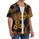 thumbnail image 2 of Fotbe Embroidery Chicken Rooster Camisa Estampada de Manga Corta para Hombre, Casual de Verano, Estilo Playero, Sin Arrugas-Medium, 2 of 5