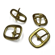 4 Pack Solid Brass Mechanical Belt Buckle - 1 - 1.25 - 1.5
