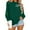 Green, variant on SDNall Womens Christmas Print Crewneck Sweatshirt, Long Sleeve Holiday Pullover Top