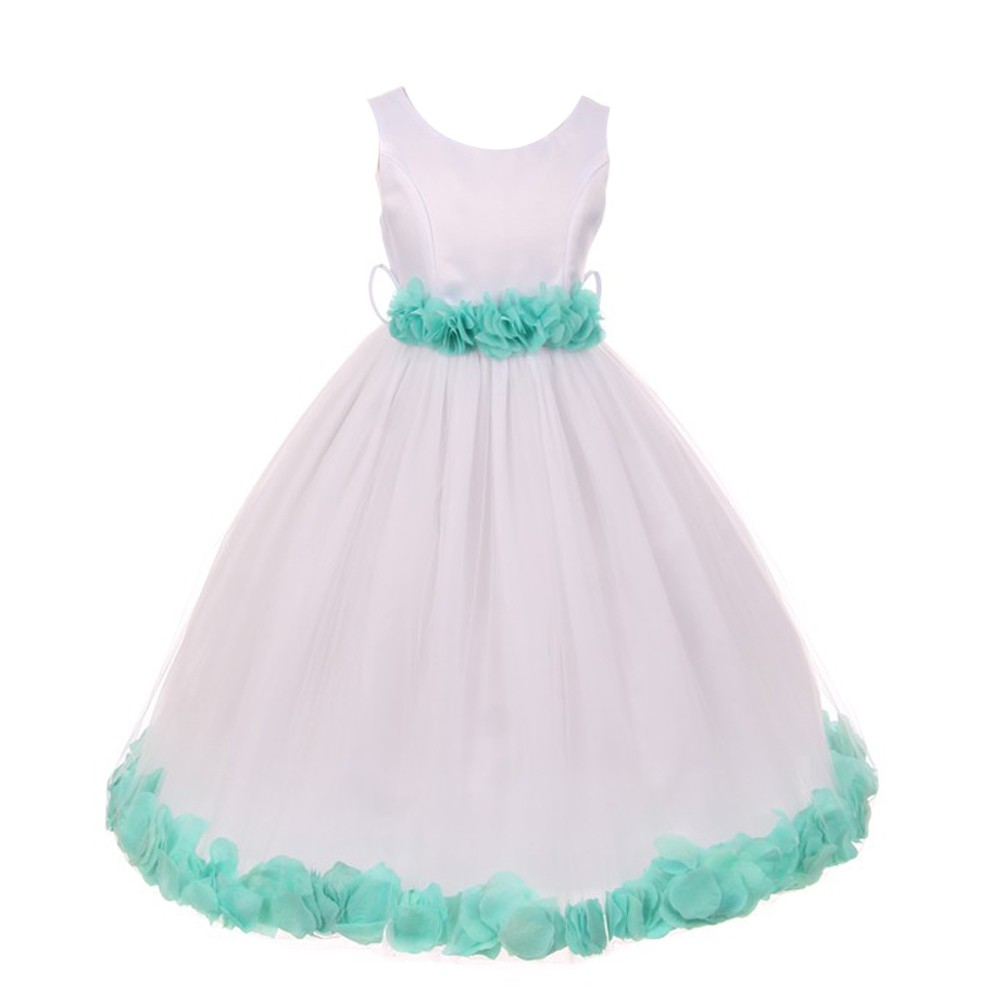 mint dresses for flower girl