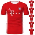 thumbnail image 2 of 20 21 Local Bayern Mun Ich Football Club Hombre Traje de fútbol Camisetas de fútbol Camisetas de fútbol-Hot pink-XL BmatwkZeng Bmatwk Jersey, 2 of 5