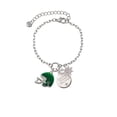 thumbnail image 2 of Delight Jewelry Silvertone Small Green Football Helmet Silvertone Discover Dream Explore Zoey Charm Bracelet, 6.5+2" Extender, 2 of 4