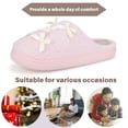 thumbnail image 6 of BERANMEY Bow Slippers for Women with Memory Foam Cute Plush House Slippers Non-Slip Indoor Outdoor Cozy Warm Fuzzy Slippers with Adorable Bows for Women & Girls, 6 of 10