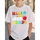 thumbnail image 2 of Girls & Boys "School Theme Cotton Graphic Tees, Back To School Clothes Girls, Black Casual Summer Shirts With 'Hello 3rd Grade' Design, Gift For First Day of School, Round Neck Short Sleeve, 2 of 6