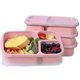 thumbnail image 1 of 4 envases plásticos del almuerzo de la preparación de la comida de los paquetes con 3 compartimentos, caja reutilizable de Bento /niño/adultos Hy, 1 of 4