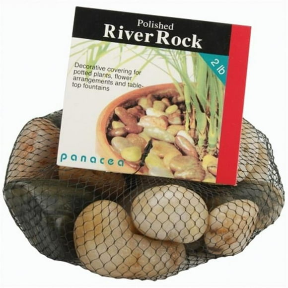 Panacea 70005 Roche de Rivière Polie 32 Onces - Couleurs Assorties