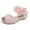 Pink, variant on UngA Girls Wedge Sandals Boys Girls Slide Sandals Cork Slipper with Adjustable Straps for Little Kid/Big Kid Girls Dance Shoes(Pink,Size 8)