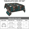 thumbnail image 4 of Coffee Theme Tablecloth 54"x54" Inch Square, Durable Table Cover for Kitchen Dining Room, Holiday Tablecloth for Party Dinner, 4 of 4