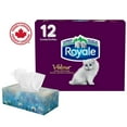 thumbnail image 1 of Royale Velour, 3 Ply Facial Tissue, 12 Flat Boxes, 82 Tissues per Box, 984 tissues per pack, 1 of 3