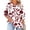 ZA-Wine-tops, variant on Inverlee Womens Plus Size Cherry Blossom 3/4 Sleeve Crewneck Shirts Mint Green Floral Tops Casual Loose Fit Blouses Daily Wear Tunic Light Blue XXL