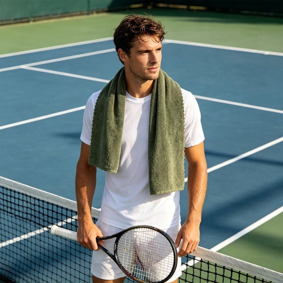 Sports Towel Quick Dry Sweat Absorbent with Storage Pouch for Gym Running Tennis Hiking