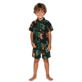 thumbnail image 2 of Toddler Boys Outfit Sets Summer Leaf Print Short Sleeve T-Shirt And Shorts Set Kids Boy Hawaii Holiday Beach Outfit Sets,2Pice，3 -4 Years, 2 of 9