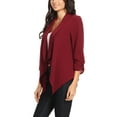 thumbnail image 3 of Moa Collection Women's Casual Relaxed Fit Open Front Blazer Jacket, 3 of 5