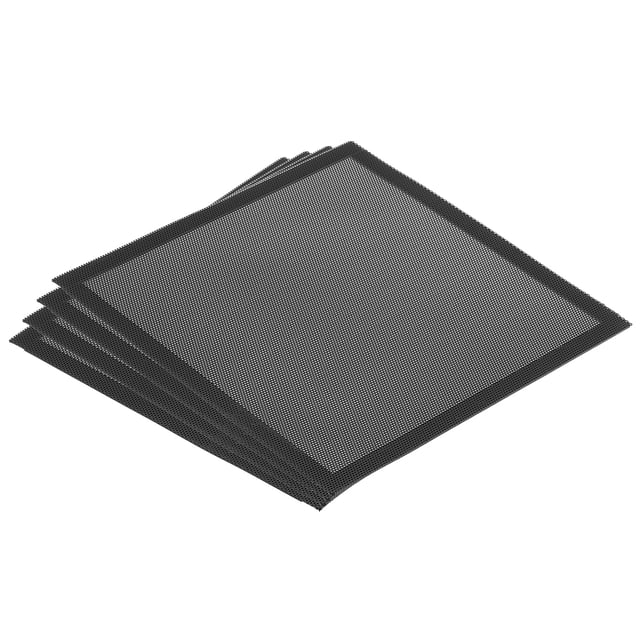 Uxcell 8"x8" Cubierta Magnética para Ventilación Paquete de 4 Cubiertas de Registros de Aire para Suelo y Pared Pantalla de Malla Fuerte Magnetismo Negro