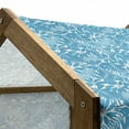 thumbnail image 4 of Aqua Pet House, Tropical Tree Leaves Pattern Hawaiian Nature and Vegetation Foliage in Blue and White, Outdoor & Indoor Portable Dog Kennel with Pillow and Cover, 5 Sizes, Blue White, by Ambesonne, 4 of 4