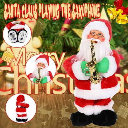 

Pendants Decor Retro Animated Saxophone Music And Dance Santa Claus Has Also Been Added