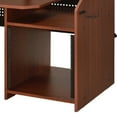 thumbnail image 4 of 71 Inch Wood Music Desk Studio Workstation 3 Shelves Cherry Brown, 4 of 5
