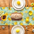 thumbnail image 3 of Sm:)e Daisy Floral Lemon Summer Table Runner 13 x 72 Inch,Healthy Fruit Watercolor Rustic Botanic Table Cover for Party Picnic Dining Room Kitchen, 3 of 6