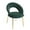 Green, Velvet, variant on Hassch Teddy Fabric Upholstered Dining Chair with Cushioned Seat and Golden Metal Legs, Indoor Kitchen and Dining Room Chair in Pink, 250LBS Weight Capacity