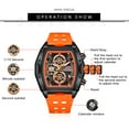thumbnail image 6 of Men's Watches Luxury Sport Quartz Men's Quartz Watch Waterproof With Luminous Hands Chronograph Wristwatch Silicone Strap, 6 of 6