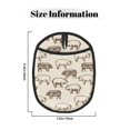 thumbnail image 3 of Pofeuu Vintage Farm Pigs Print Silicone Pot Mat Mitten With Hanging Loop Heat Resistant Oven Mitts Non-Slip Bbq Baking Smoking Potholders, 3 of 7