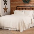 thumbnail image 2 of VHC Brand Burlap Antique White Star King Coverlet 51806, 2 of 3