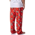 thumbnail image 4 of Looney Tunes Adult Tasmanian Devil Taz Santa Christmas Holiday Sleep Pajama Pants For Men Women, 4 of 6