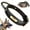 Black, variant on Didog Personalized Leather Dog Collar with Handle Durable Engraved Collars Adjustable