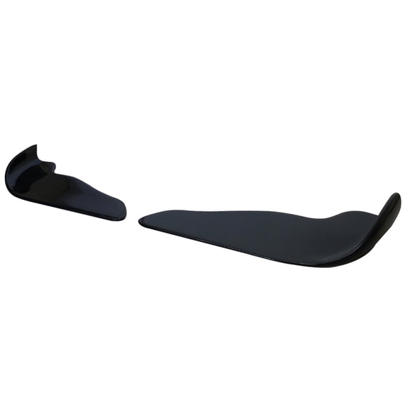 Ikon Motorsports Universal Compatible with Carbon Fiber CF Winglet Type 2 Front Bumper Lip Splitter Diffuser
